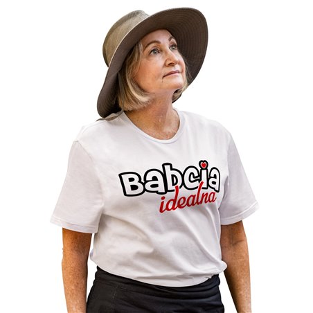 Koszulka specjalnie dla babci z napisem "Babcia idealna".