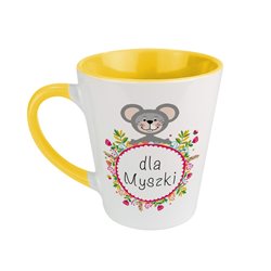 Kubek latte "Dla Myszki" - super prezent dla kobiety. 2