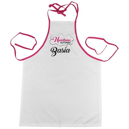 Fartuszek "Uwielbiam gotować" - podaj imię.