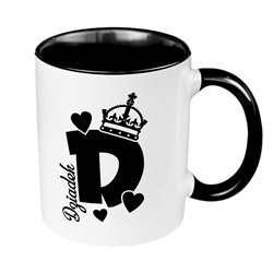 Kubek 330 ml kolorowy "D jak Dziadek".