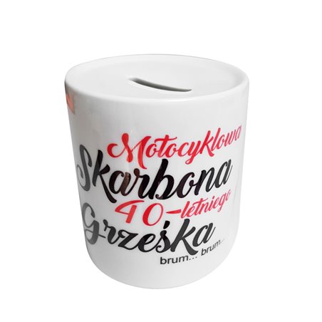 Skarbonka dla Motocyklisty- prezent na urodziny.