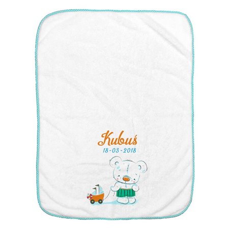 Kocyk z imieniem dla noworodka - Myszka.