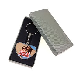 Metalowy brelok z 2 zdjęciami - idealny na prezent z okazji dnia matki, babci.