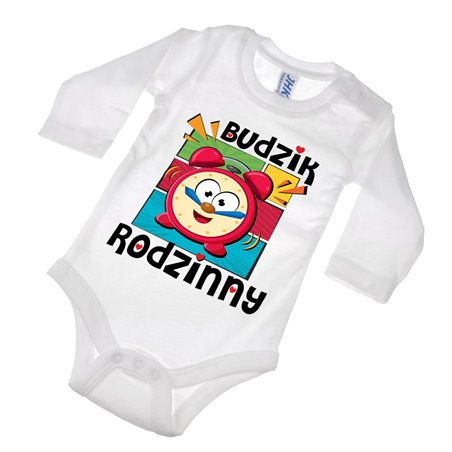 Super body " Budzik rodzinny" - krótki, długi rękaw.