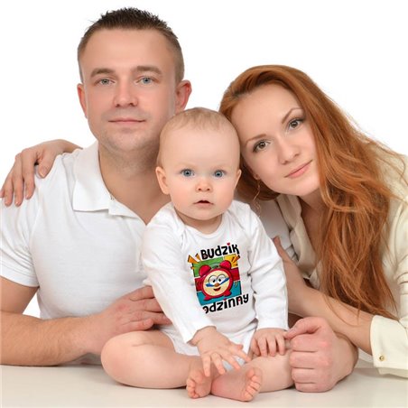 Super body " Budzik rodzinny" - krótki, długi rękaw.