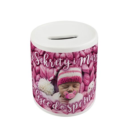 Skarbonka na marzenia dziecka - personalizowana - wzór 3.