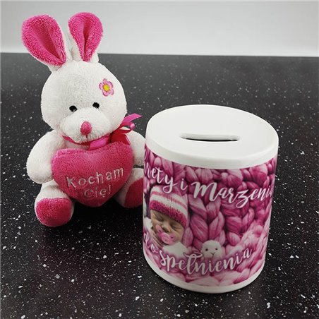 Skarbonka na marzenia dziecka - personalizowana - wzór 3.