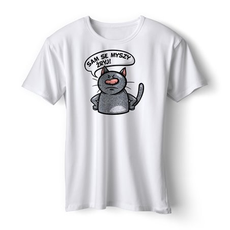 Koszulka dziecięca Sam se żryj myszy.