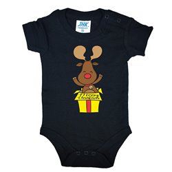 Body ze świątecznym reniferem w pudełku - krótki lub długi rękaw. 2