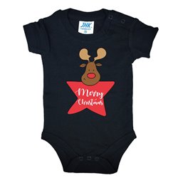 Body ze świątecznym reniferem i gwiazdką - krótki lub długi rękaw. 2