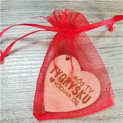 Brelok serce grawerowany - Mój tygrysku kocham Cię. 2