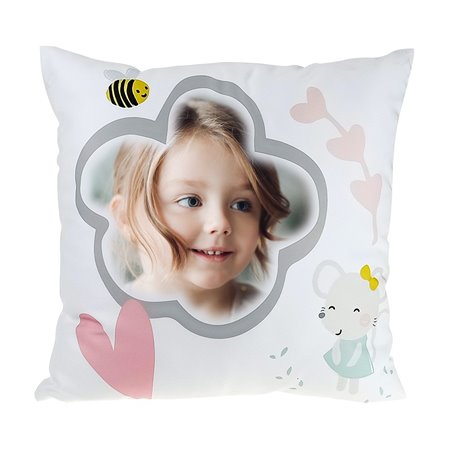 Urocza poduszka Just for You z Twoim zdjęciem.