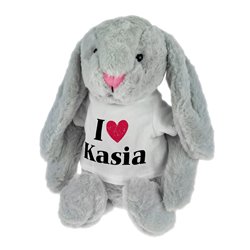 Królik "I love..." - maskotka ok. 39 cm - podaj imię drugiej połówki.. 2