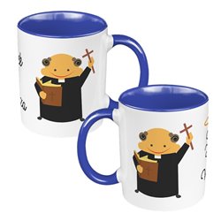 Kubek 330 ml kolorowy dla księdza- Święty kubek Księdza z imieniem- prezent z okazji Dnia Nauczyciela. 2