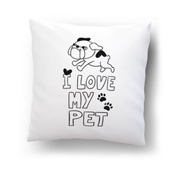 Poduszka dla miłośnika zwierząt - I love my pet.