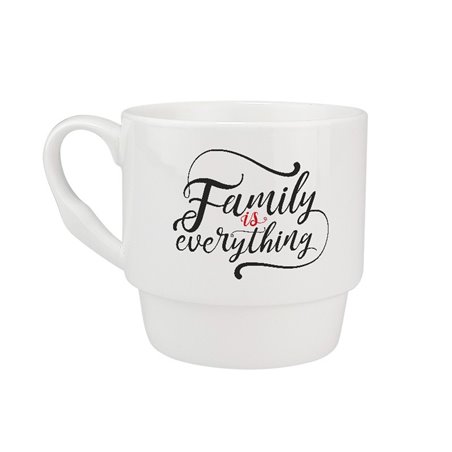 Kubek 300 ml z piękną sentencją Family is everything.