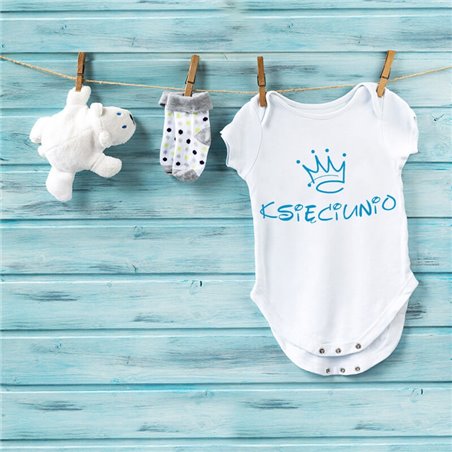 Body dla małego księciunia - krótki lub długi rękaw - wzór 1.