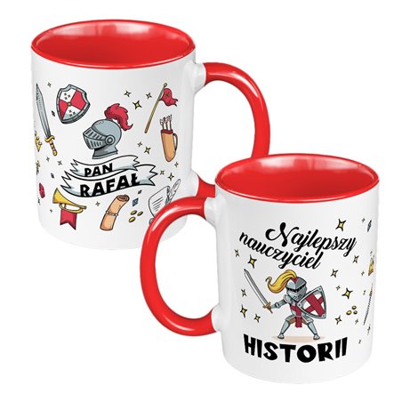 Kubek 330 ml kolorowy dla pani lub pana z historii.