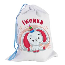 Worek dla przedszkolaka - Królik - personalizowany - zmień imię.