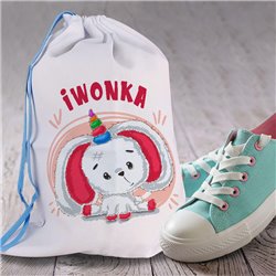 Worek dla przedszkolaka - Królik - personalizowany - zmień imię. 2