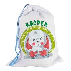 Worek dla przedszkolaka - Królik 1 - personalizowany - zmień imię.