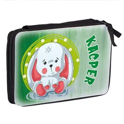 Duży piórnik dwukomorowy Królik.