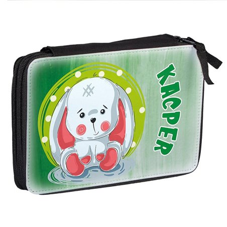 Duży piórnik dwukomorowy Królik.