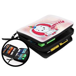 Duży piórnik dwukomorowy Królik - jednorożec. 2