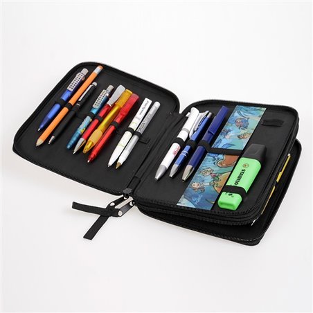 Duży piórnik dwukomorowy dla pierwszoklasisty - Jednorożec 1 (unicorn) - zmień imię.