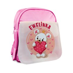 Plecak dla przedszkolaka - Misio z imieniem.