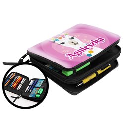 Duży piórnik dwukomorowy dla pierwszoklasisty - Lama... 2