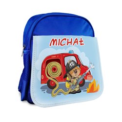 Plecak dla przedszkolaka - Straż pożarna - z imieniem.