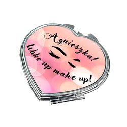 Lusterko z imieniem - Agnieszka - Wake up make up! - zmień imię-różne kształty.