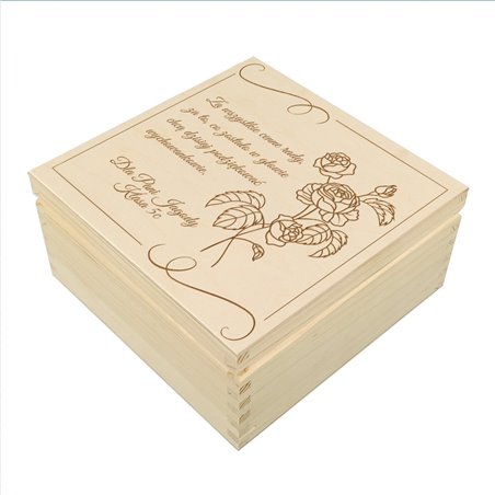 Elegancka herbaciarka z grawerem - podziękowanie na dzień nauczyciela.