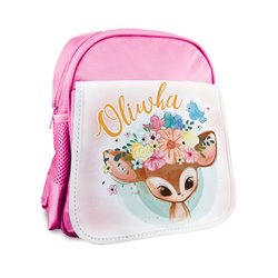 Plecak dla przedszkolaka - Sarenka - z imieniem.