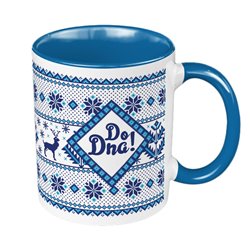 Kubek 330 ml kolorowy świąteczny w stylu skandynawskim - idealny na prezent pod choinkę.