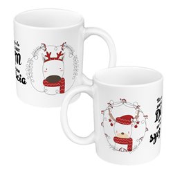 Kubek 330 ml kolorowy z pięknym mottem - Nie chodzi o to jak wielki jest dom... 2