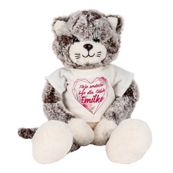 Pluszowy kotek na Walentynki - moje serducho bija dla Ciebie.