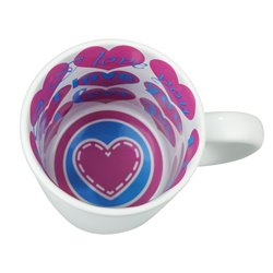 Kubek 330 ml z wnętrzem w serca z grafiką dla zakochanych... 2
