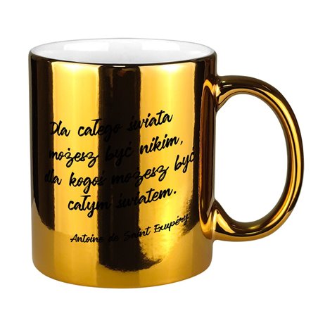 Lustrzany kubek specjalnie dla niej - Dzień dobry Piękna.