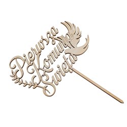 Topper na tort bez personalizacji- na komunię świętą. 2