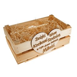 Skrzynka na kwiaty, słodycze, podziękowania dla mamy, dla rodziców. 2