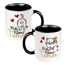 Kubek 330 ml kolorowy dla męża, chłopaka lub kolegi - Mój kocur - personalizacja.
