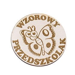 Magnes, pamiątka na zakończenie przedszkola lub też na pasowanie na przedszkolaka. 2