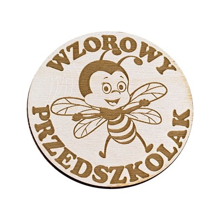 Magnes, pamiątka na zakończenie przedszkola lub też na pasowanie na przedszkolaka.