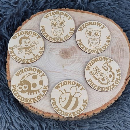 Magnes, pamiątka na zakończenie przedszkola lub też na pasowanie na przedszkolaka.