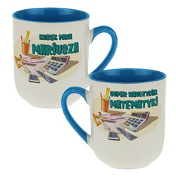 Kubek kawowy dla nauczyciela matematyki - podaj imię.
