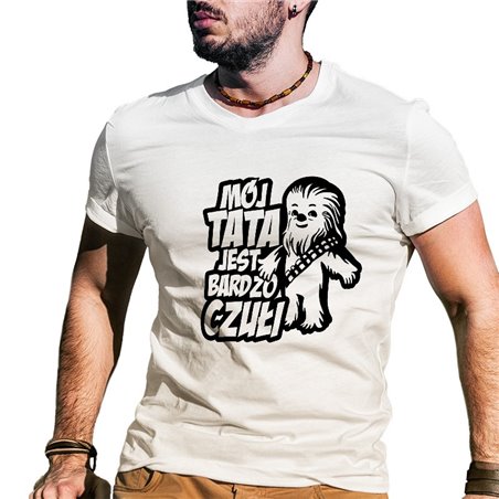 Koszulka dla miłośników Gwiezdnych Wojen - Mój tata jest bardzo czułi.