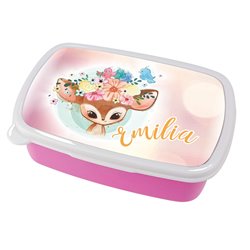 Pudełko na kanapki - śniadaniówka "Sarenka" z imieniem Twojego dziecka.