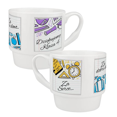 Podziękowania dla nauczyciela - Kubek 300 ml z personalizacją.